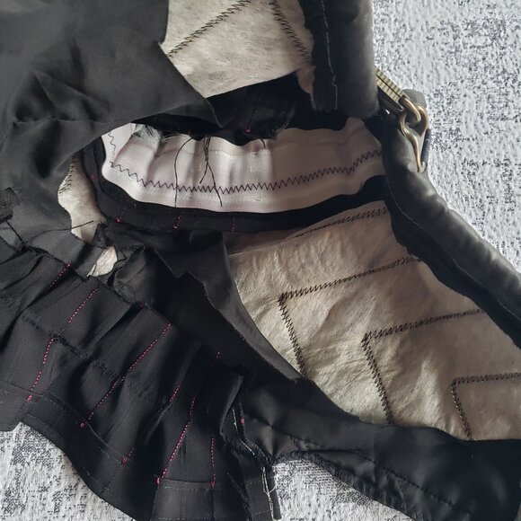 Handmade Custom DIY Black Victorian Punk Asymmetrical Metal Neck Piece - Picture 5 of 7